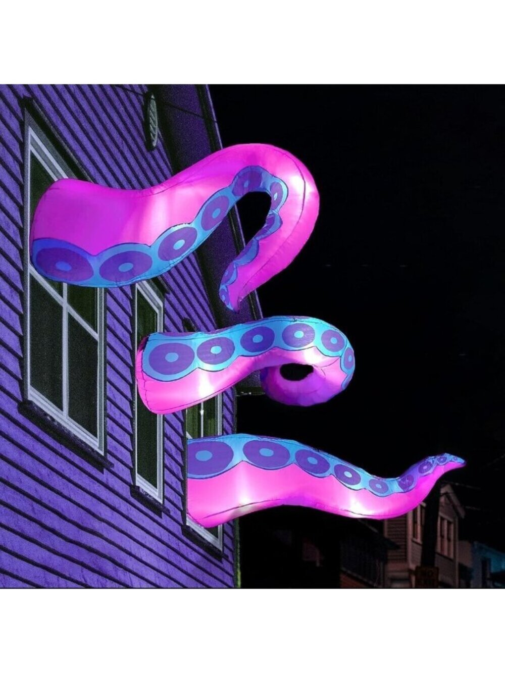 Joiedomi 3 Pcs Halloween Inflatables Octopus Tentacle Outdoor Window Decorations